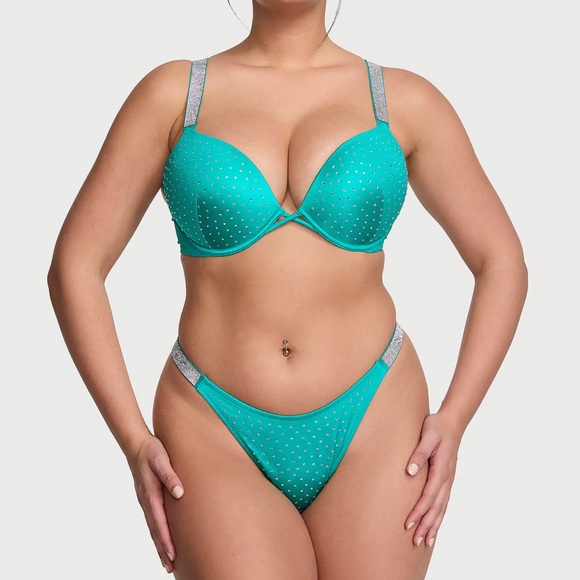 Victoria’s Secret Shine Strap Bombshell Push-Up Bikini Set - Picture 1 of 5